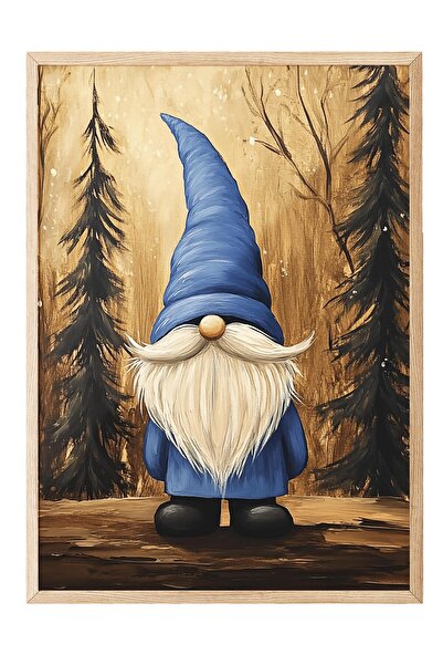 Postifull Wooden Framed Painting, Poster and Frame Set, New Year Comfort Series No:108764