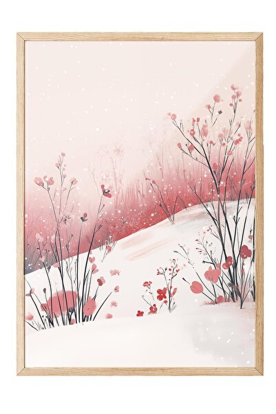 Postifull Wooden Framed Painting, Poster and Frame Set, New Year Comfort Series No:108783