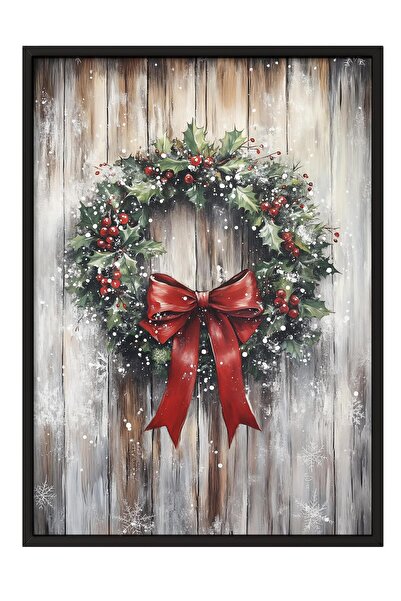 Postifull Siyah Çerçeveli Tablo, Poster ve Çerçeve Seti, Yılbaşı Comfort Seri...