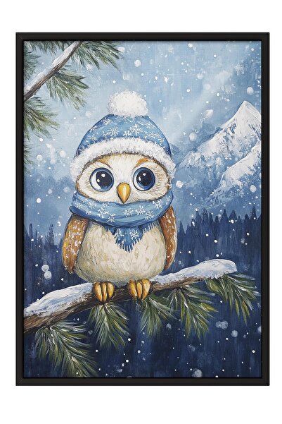 Postifull Black Framed Painting, Poster and Frame Set, New Year Comfort Series No:108758