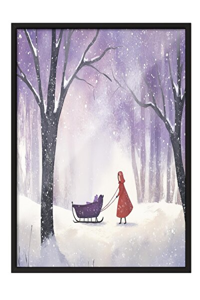 Postifull Tablou cu rama neagra, set de postere si rame, seria Comfort de Anu...