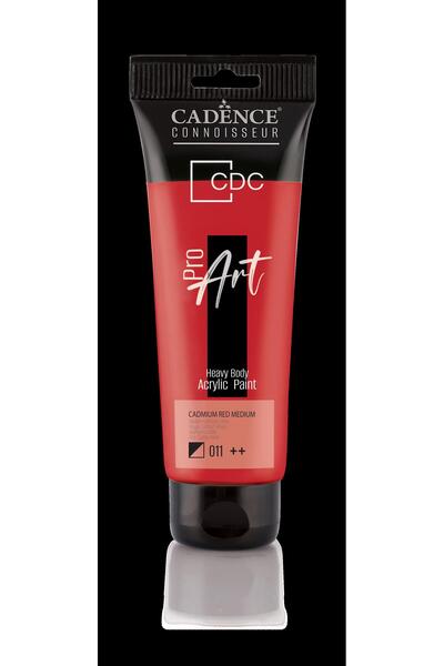 Cadence Boya طلاء أكريليك ثقيل الجسم من بروارت Pr-011 أحمر كادميوم متوسط ​​120 مل
