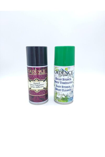 Cadence Stencil Sprey Yapıştırıcı ve Temizleyici set