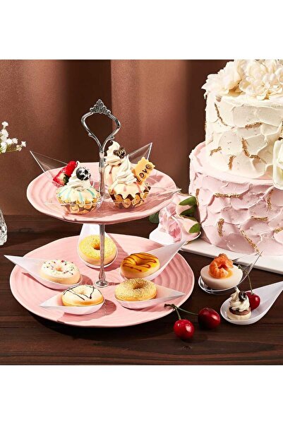 Evinizin Yardımcısı White Drop Spoon Plastic Presentation Holder - 12 Pieces