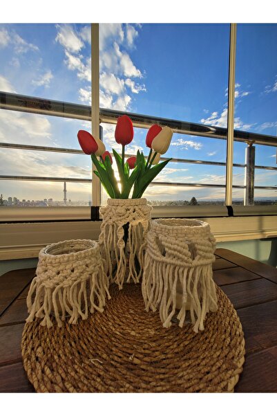 ARTTMACRAME Makrome 3'lü Mumluk