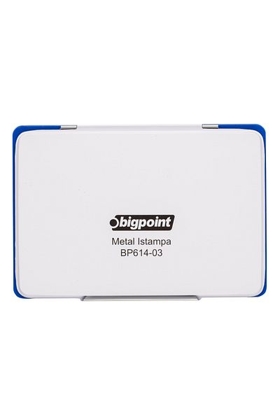 Bigpoint |   Metal Stamp, Ink with High Absorbent Internal Surface, Stamp Pad, 14 X 10 cm - Large Size
