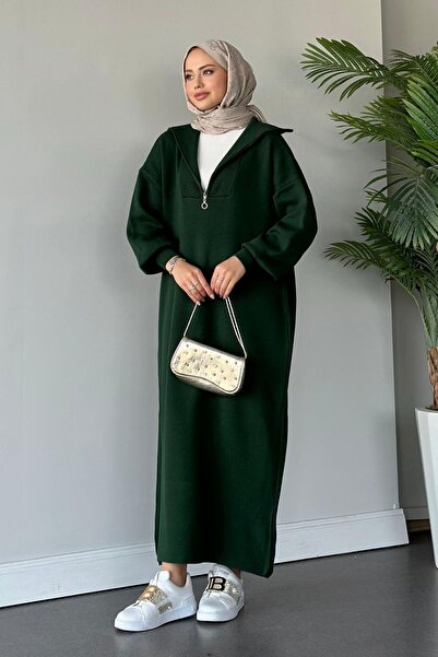 Jose Clothing Enzo Premium Yarn Series Zipper Long Knitwear Dress