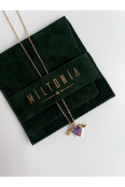 Miltonia Heart Steel Necklace