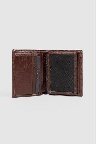 La La'Graccio Paris Мъжки портфейл от естествена кожа La'Graccio Paris, кафяв