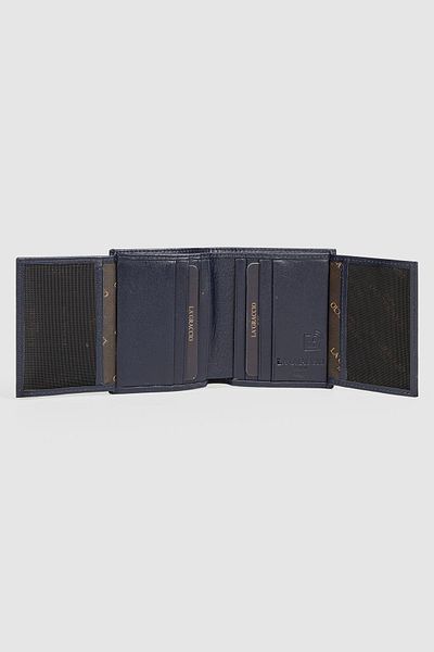 La La'Graccio Paris Ανδρικό πορτοφόλι La'Graccio Paris από γνήσιο δέρμα Navy Blue