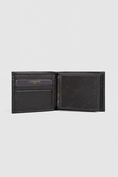 La La'Graccio Paris Мъжки портфейл от естествена кожа La'Graccio Paris, черен