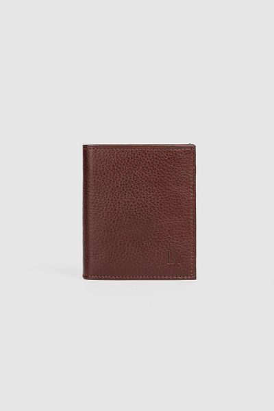 La La'Graccio Paris Мъжки портфейл от естествена кожа La'Graccio Paris, кафяв