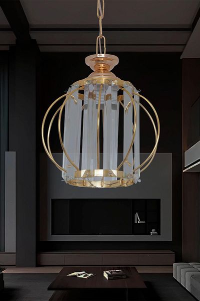 D-light Kumru Yellow Chandelier Small