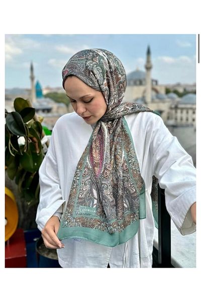 Butik Γυναικείο βαμβακερό σάλι με νέο έθνικ σχέδιο