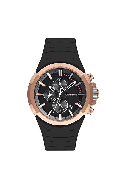 Quantum Erkek Spor Kol Saati Rose Gold-Siyah Pwg1004.451