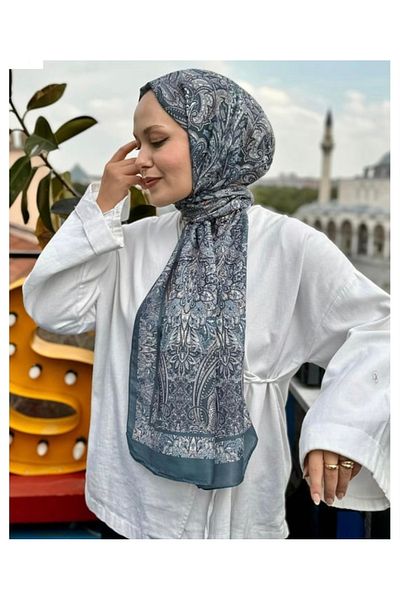 Butik Women's New Ethnic Patterned Cotton Shawl