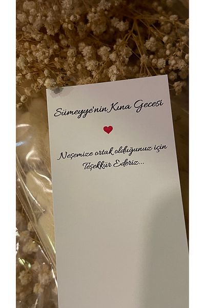 ARLetikettasarım Table and Buckle Card 5X12 cm 105 Gift Cards