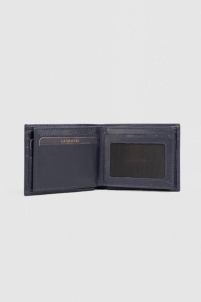 La La'Graccio Paris Ανδρικό πορτοφόλι La'Graccio Paris από γνήσιο δέρμα Navy Blue