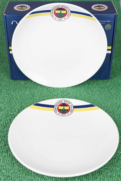 Fenerbahçe مجموعة أطباق الكيك المرخصة من ديكوموس تتسع لـ 6 أشخاص