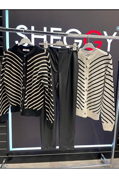 SHEGGY Смугаста кофта на ґудзиках спереду