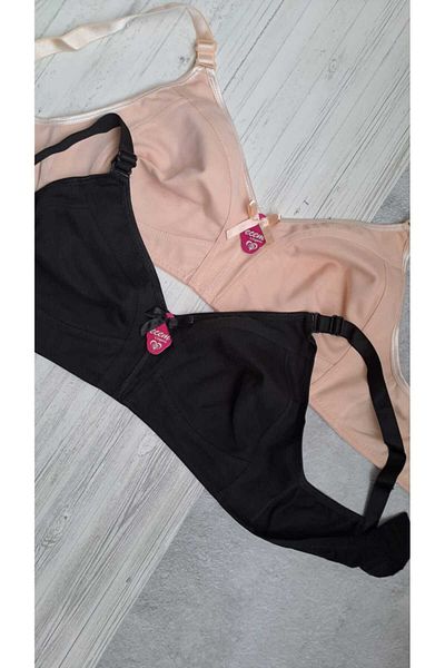 NARIYA Sutien de adunare pentru femei de mărime mare 2 buc. Sutien din bumbac pieptănat Lenjerie de corp sutien confortabil de zi cu zi
