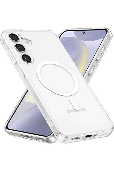 bestcase Husă MagSafe Antișoc + Folie de sticlă compatibilă cu Samsung Galaxy...