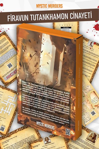Planet Butik Pharaoh Murder Detective Game-Killer Finding Game-Assassination Solution Game