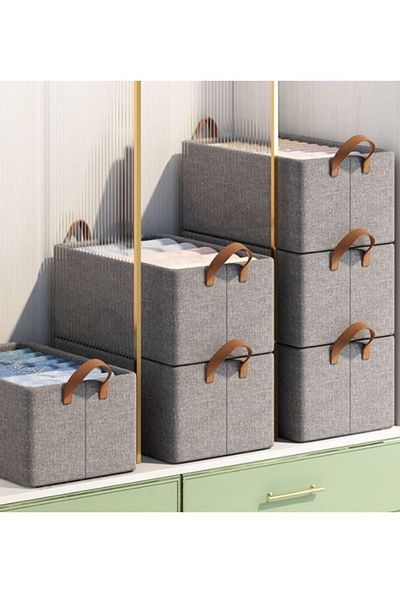 ALMUFARREJ 6 Pieces Bedroom Clothes Storage and Organization Box