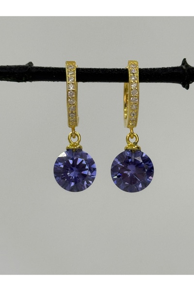 DURAN TAKI TASARIM Tanzanit Gümüş Küpe