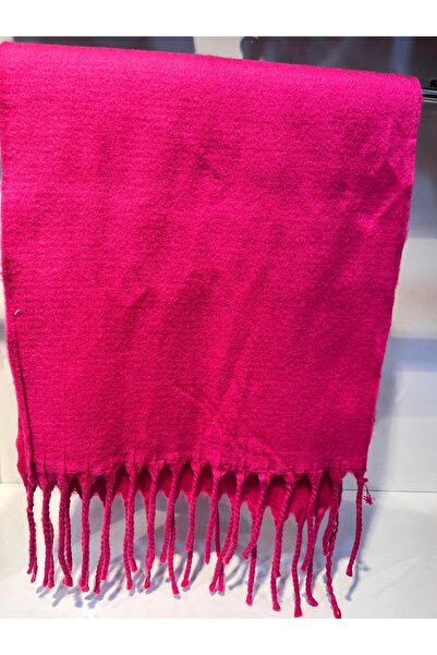 ŞURA ŞAL Κασκόλ ώμου Χειμερινό Φουλάρι Ροζ Χρώμα 40*180 Μέγεθος