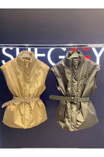 SHEGGY Жіночий вишитий поясний надувний жилет