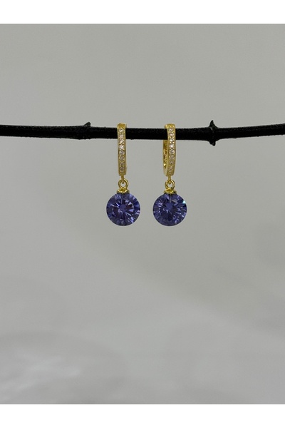 DURAN TAKI TASARIM Tanzanit Gümüş Küpe