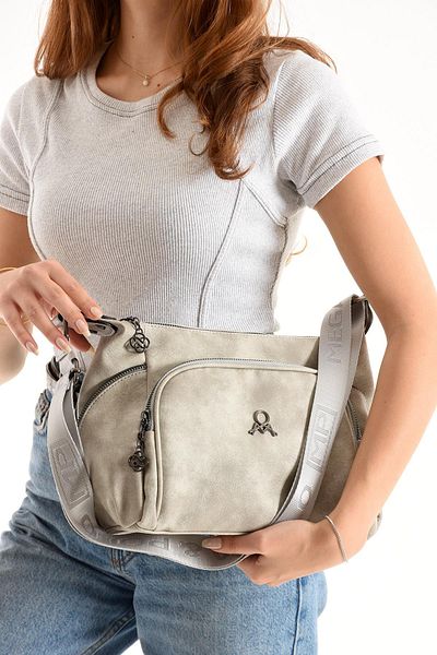 H&D COLLECTİON Piele moale, cu 5 compartimente, model poștaș multi-util, cu curea lungă, geantă de umăr și crossbody 706