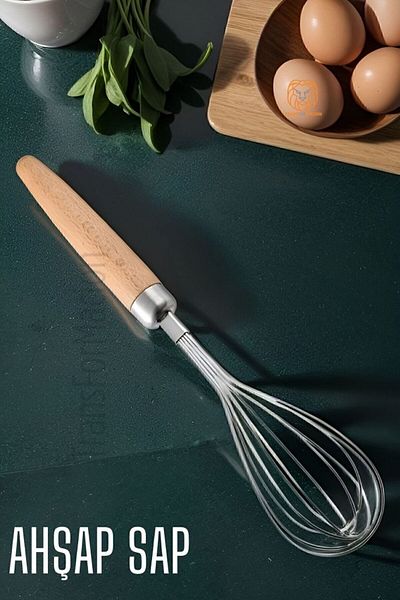 Transformacion Wooden Handle Whisk 10 Wire 26 cm Cintura Design