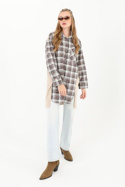 Moda Rosa 25K4431 - Beige - Tape Shirt