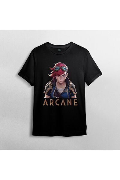 Pixxa Arcane Vi - Μπλουζάκι από 100% βαμβακερό λαιμόκοψη μοντέλο 2