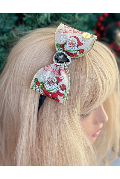 QUEEN AKSESUAR Francuska traka - Deda Mraz Sa šljokicama Pletena mašna, Sa ka...