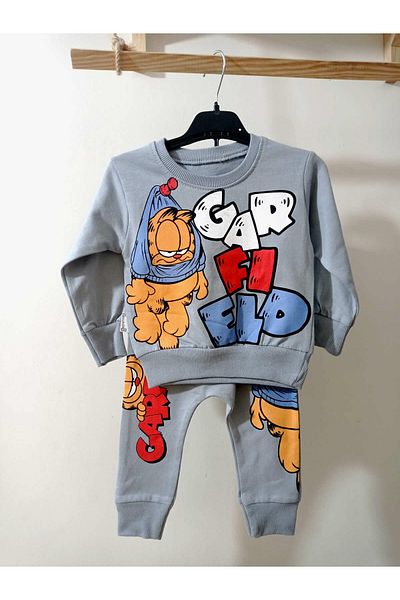 krm kerem bebe Garfield Printed Baby Set