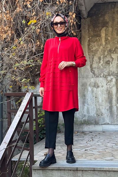 red show Redshow 24220 موديل تونيك أحمر
