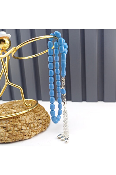 Selderesi Bürokrat Boy Kapsül Kesim Sıkma Kehribar Tesbih Mikron Gümüş Kaplam...