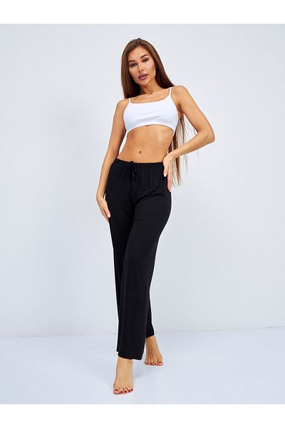 Betimoda Black Women's Oversize Palazzo Trousers - Comfortable Wide Leg, Loose Fit