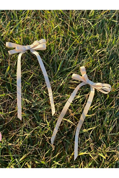 Flower Kadın 2'li Kurdele Fiyonk Pens Toka