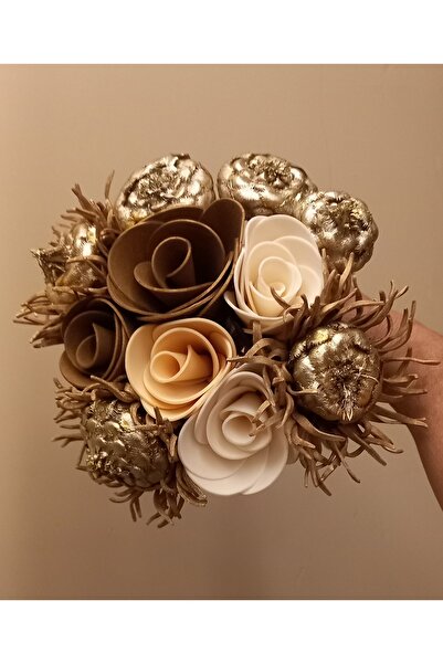 kutmen Bridal Hand Bouquet or Vase Flower (Artificial Flower)