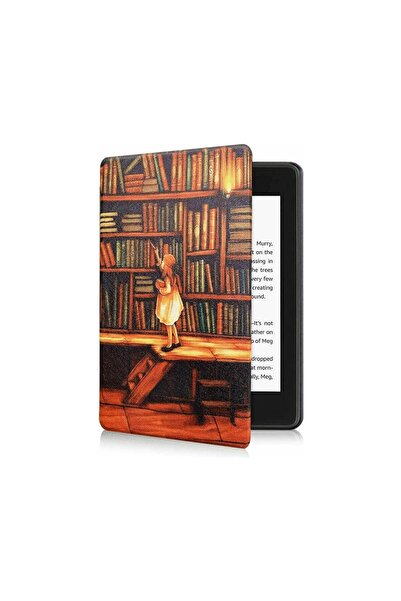 Amazon Kindle Paperwhite 4 - 10. Nesil 2018 Kitap Okuyucu Kılıfı Kütüphane