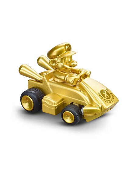 Carrera 2.4 GHz Mario Kart Mini RC, Mario - Gold | Remote Control Toy | Paperbox Packaging