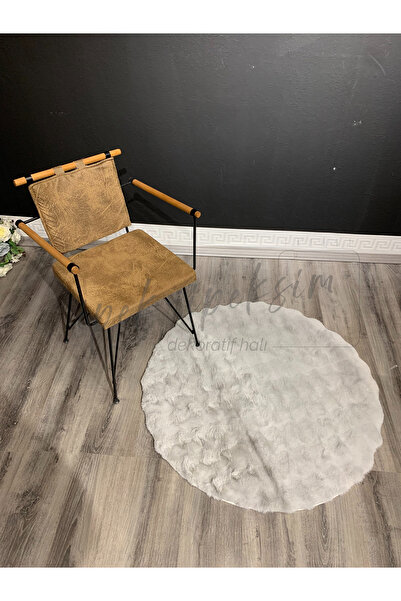 İpek-İpeksim Dekoratif Halı Lüx post halı YUVARLAK KESİM  extra yumuşak bubbl...