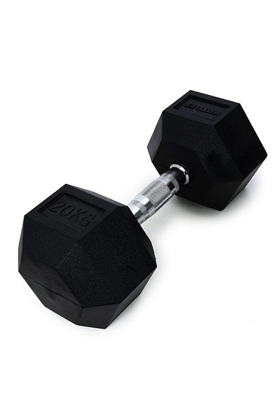 KETTLER Hexagonal Dumbbell | Chromium Plated Handles | Ideal For Men & Women