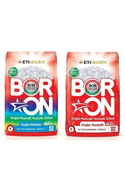 Boron Renkliler Ve Beyazlar İçin Toz Deterjan 4*2 Kg 26*2 Yıkama