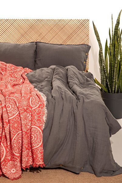 MYLASA HOME Şal Desen Yatak Örtüsü