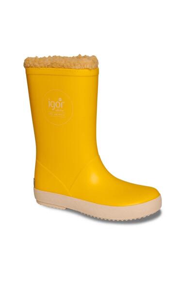 IGOR حذاء المطر Splash Nautico Borreguito للأطفال - أصفر